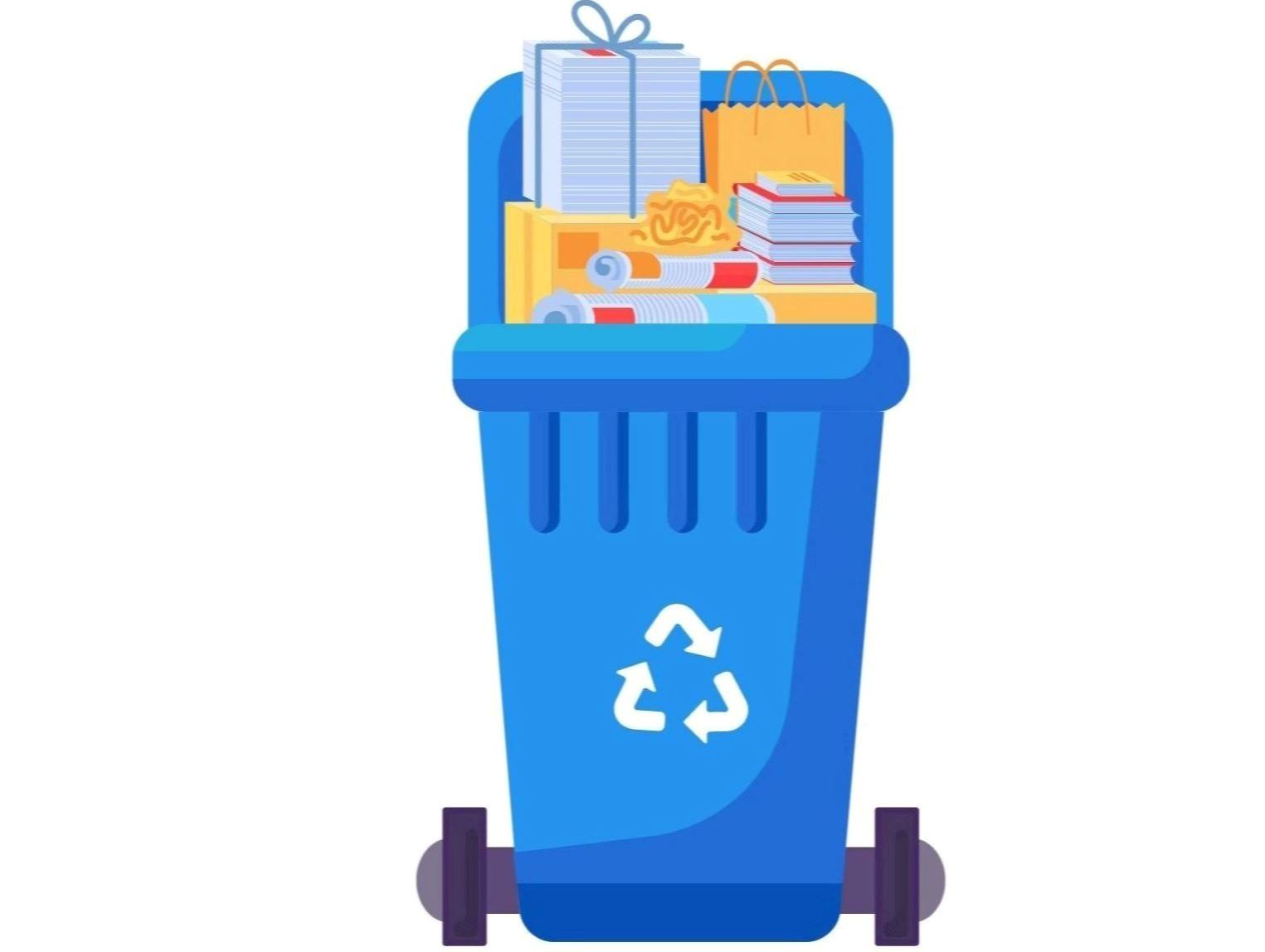 Recycle cart graphic