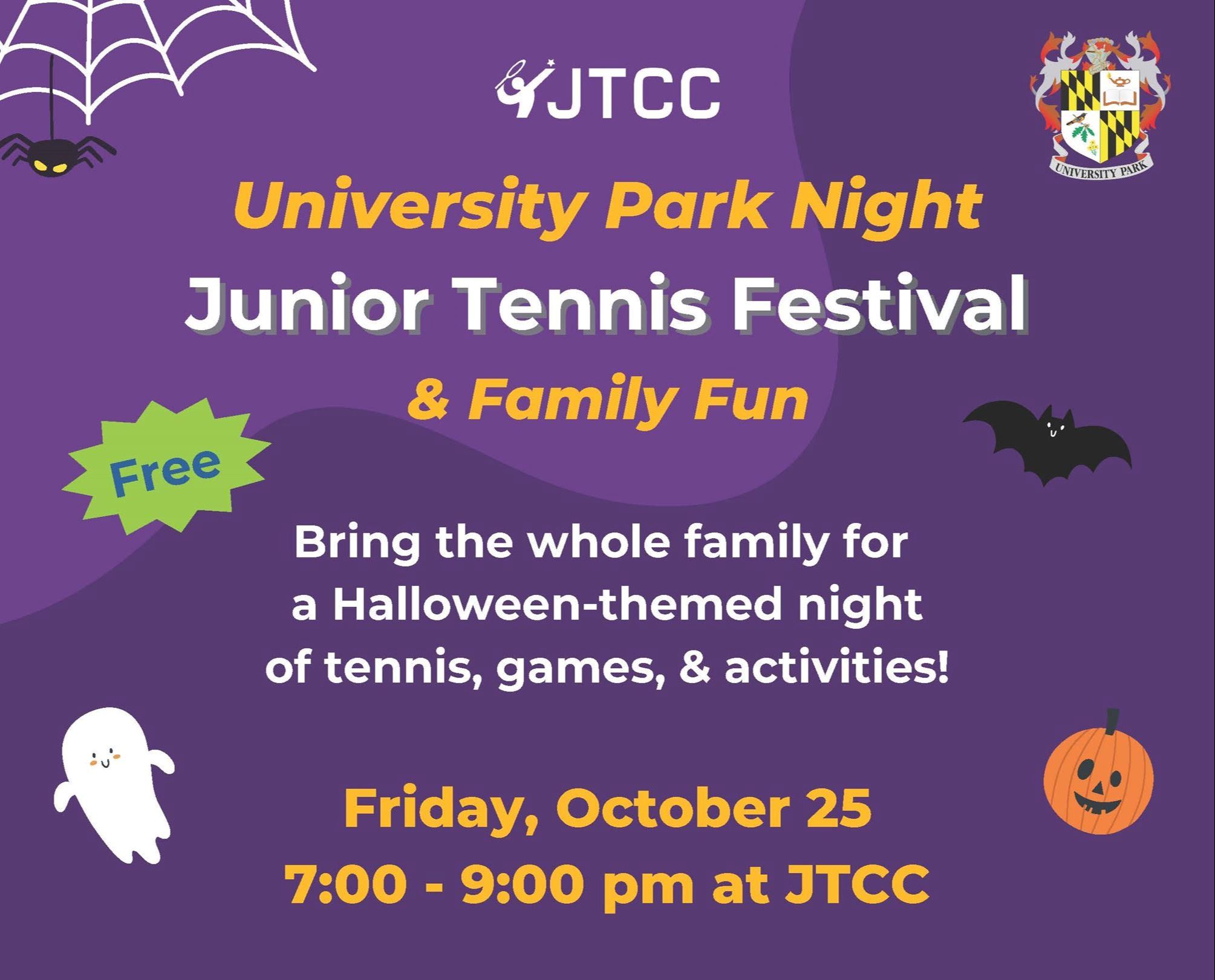 purple Halloween themed flyer 