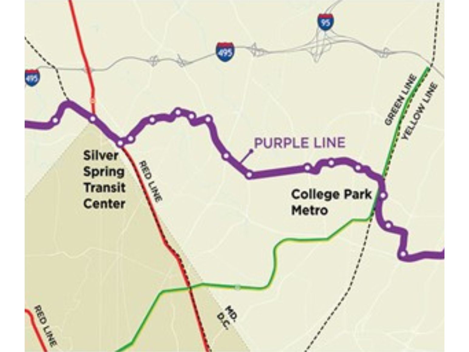 Purple Line Map