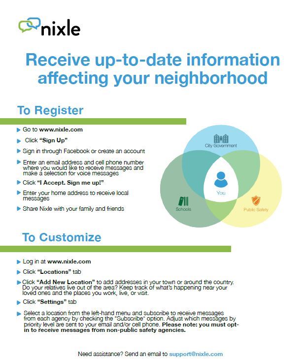 Nixle Flyer